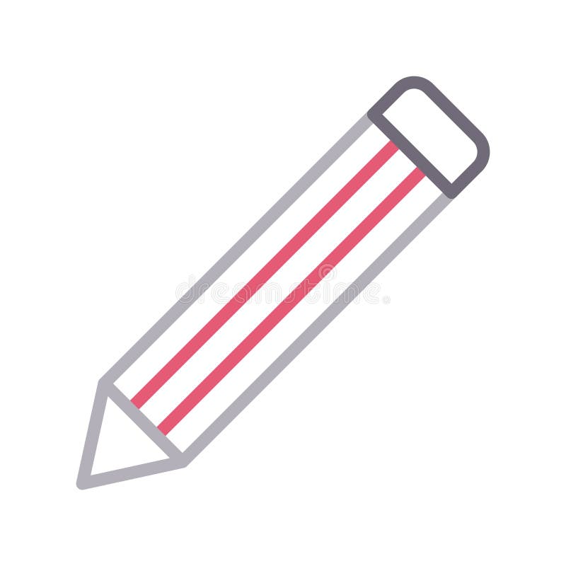 Edit thin color lline vector icon stock illustration