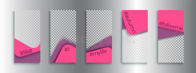 In editable Instagram-verhalenmalplaatjes, vectorillustratie vector illustratie In editable Instagram-verhalenmalplaatjes, vectorillustratie vector illustratie