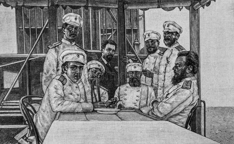 Edition Hachette 1898 royalty free illustration