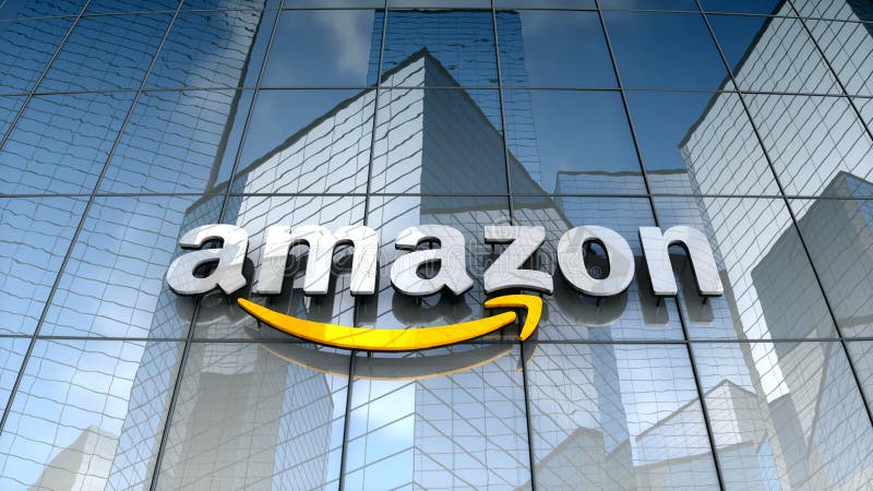 Editorial, Amazon Logo on Glass Building. Stock Footage - Video of internet, editorial: 204057910