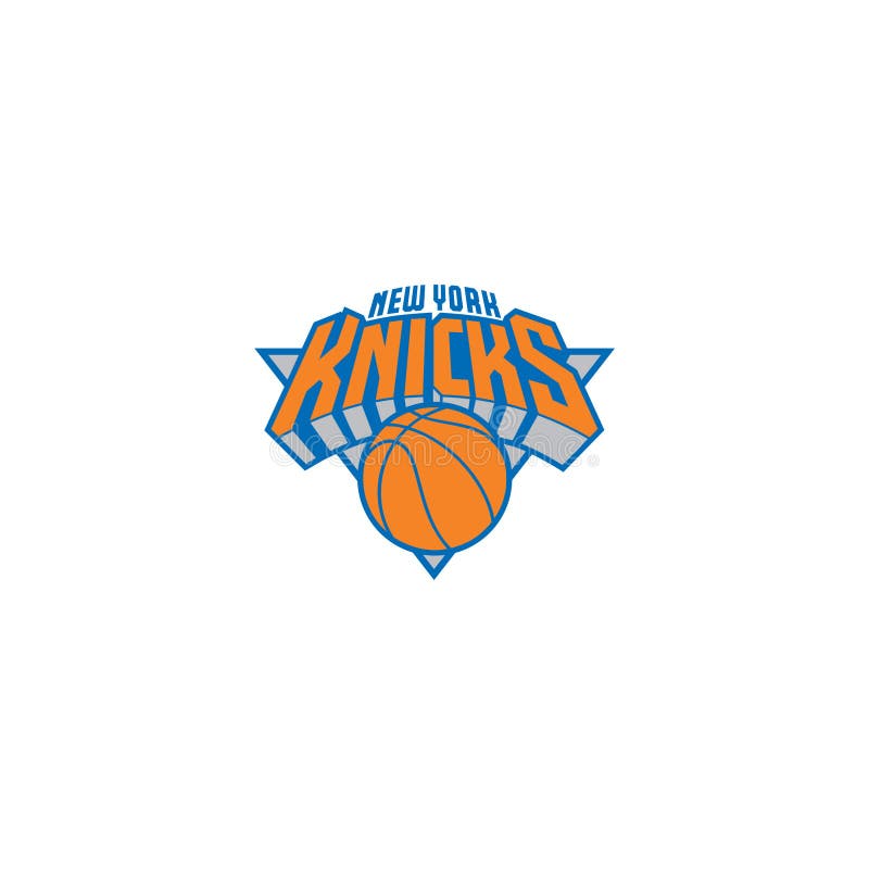 Editorial del logo de new york knicks ilustrativo sobre fondo blanco stock de ilustración