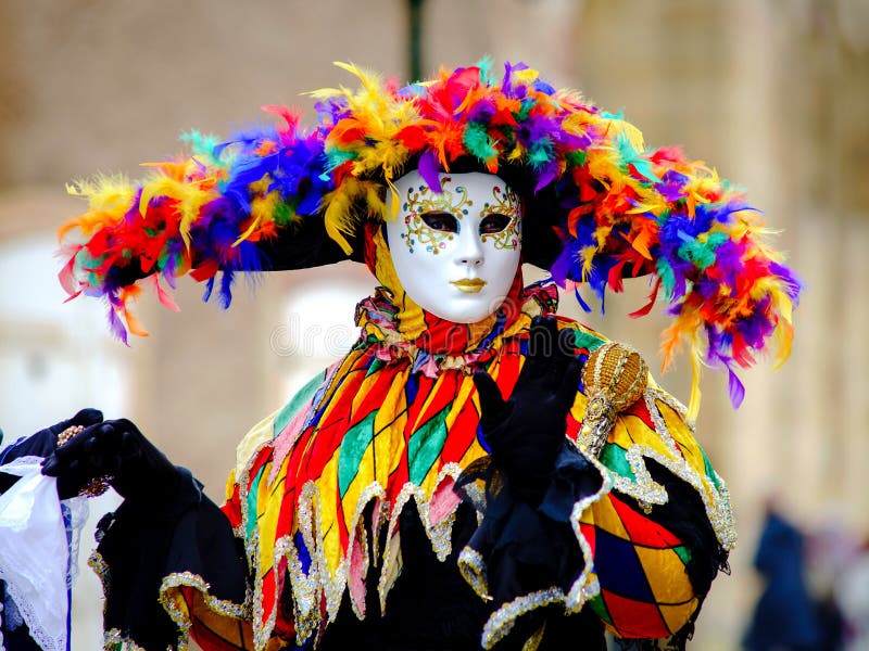 Person in Harlequin Mask,Venice Carnival Editorial Photo - Image of ...