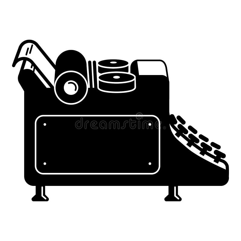 Editorial typewriter icon, simple style royalty free illustration