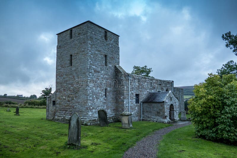 Edlingham Church stock afbeelding Edlingham Church stock afbeelding