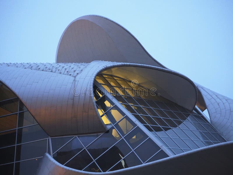 Edmonton Art Gallery at Night Editorial Photography Image of landmark