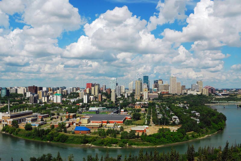 Edmonton da baixa imagens de stock royalty free Edmonton da baixa imagens de stock royalty free