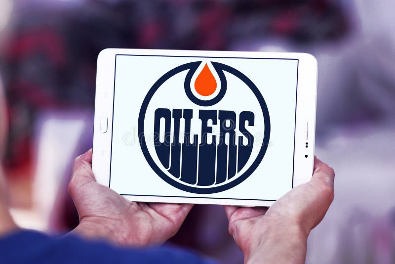 Edmonton OilersEisHockeyTeamLogo Redaktionelles Stockbild Bild von liga, sterne 112579084