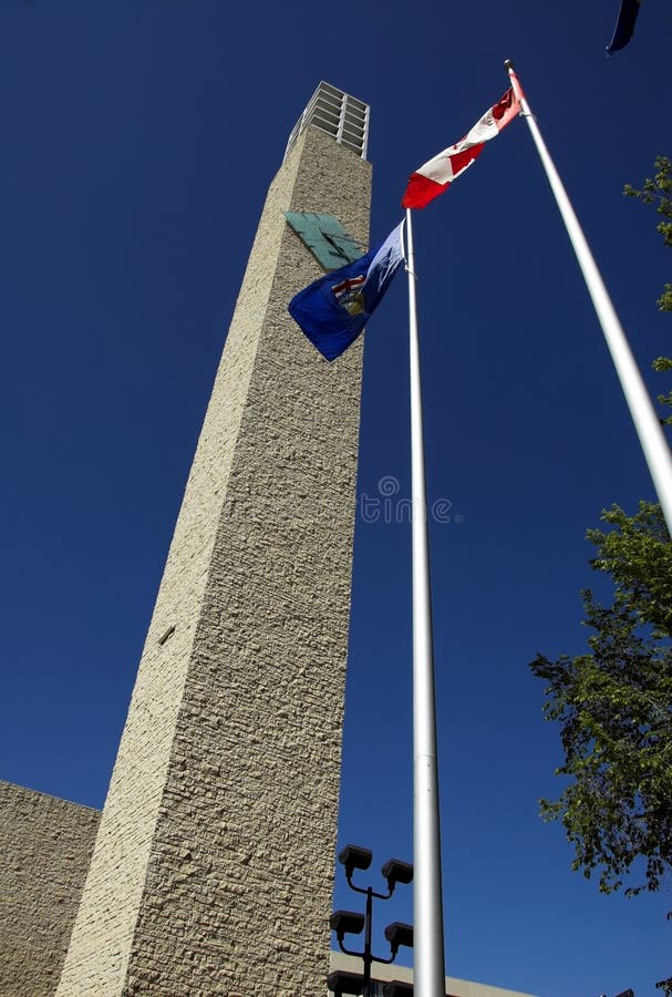 Edmonton s City Hall stock photo. Image of clock, site 5325760