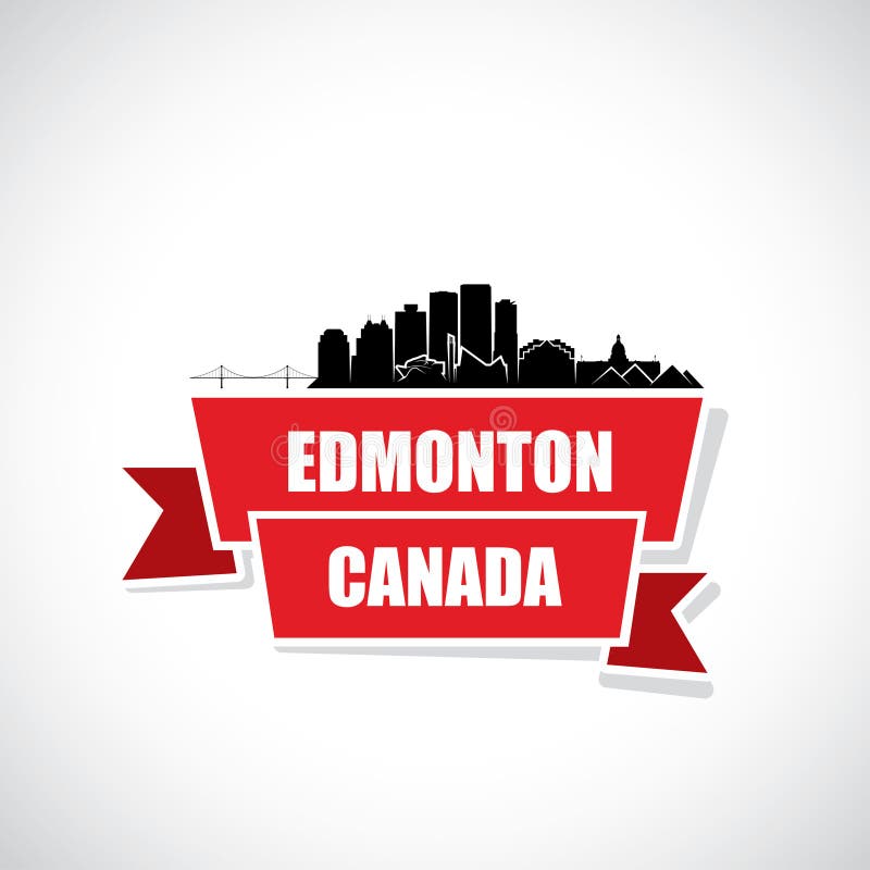 Edmonton skyline - Canada - vector illustration