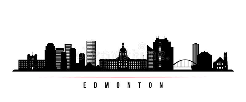 Edmonton skyline horizontal banner.