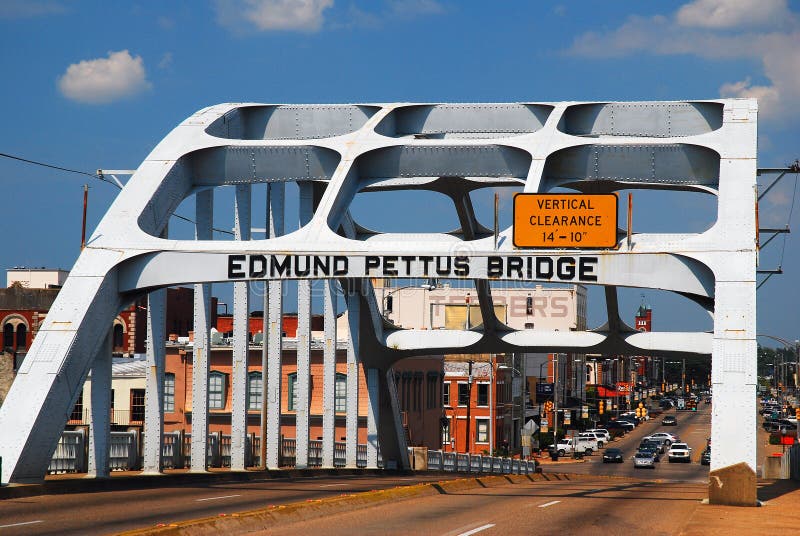 Edmund Pettus Bridge medborgerlig rättighetgränsmärke, Selma, Alabama