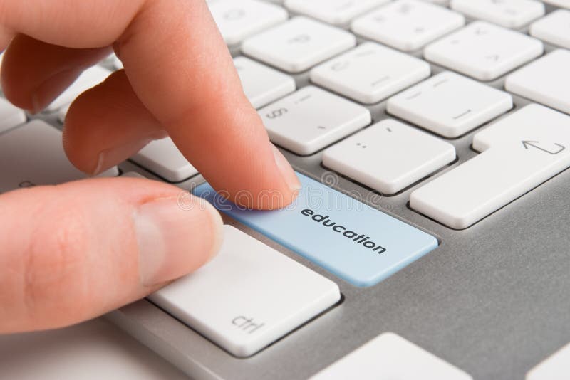 Education. E-learning concept - keyboard with education button Education. E-learning concept - keyboard with education button