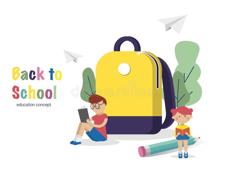 Рюкзак back to School Design by Zolla. Обезьяна с рюкзаком возле школы. Школа вектор книги рюкзак.