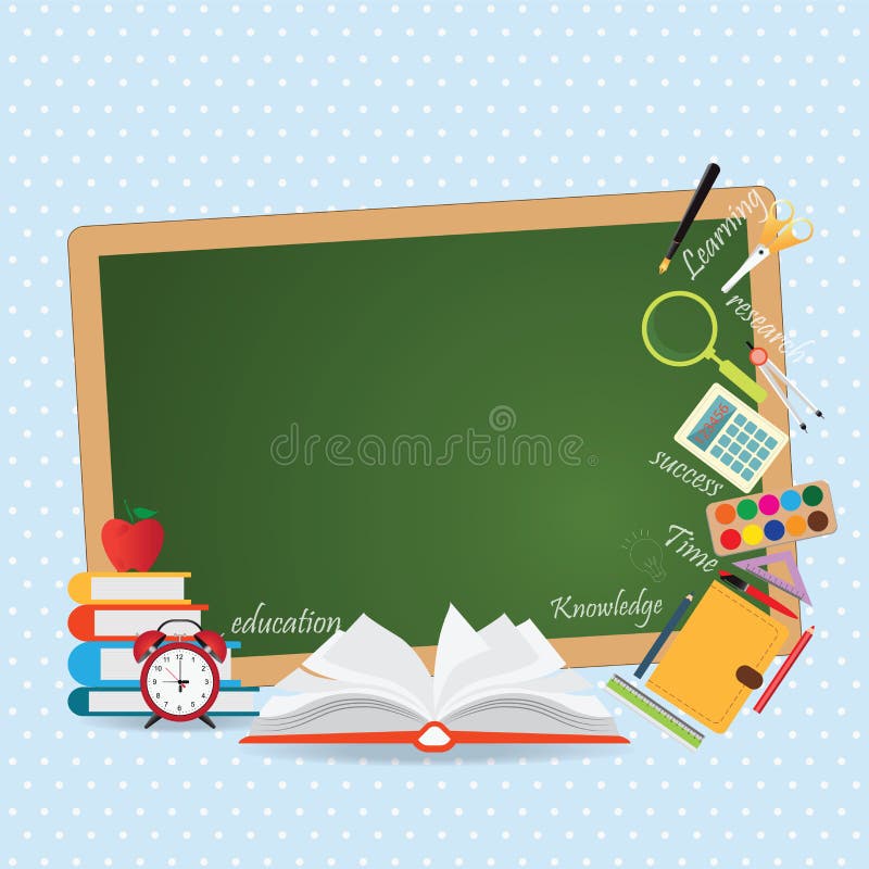 Education Design Background with Open Book Stock Vector - Illustration of  innovation, document: 77690168