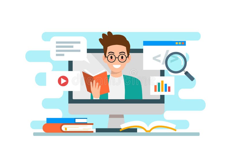 Education & Elearning & Business Concept Flat Design & Vector Stock