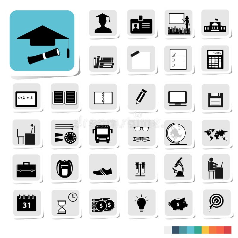 Education Icon in Business Category Concept