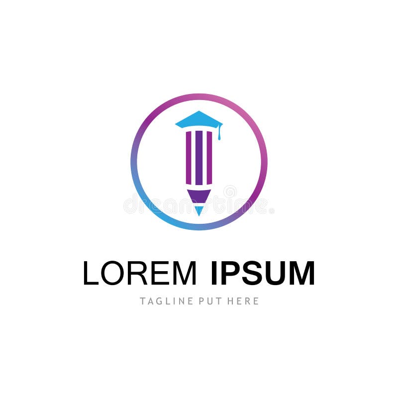 Education Logo Template Vector Stock Vector Illustration of