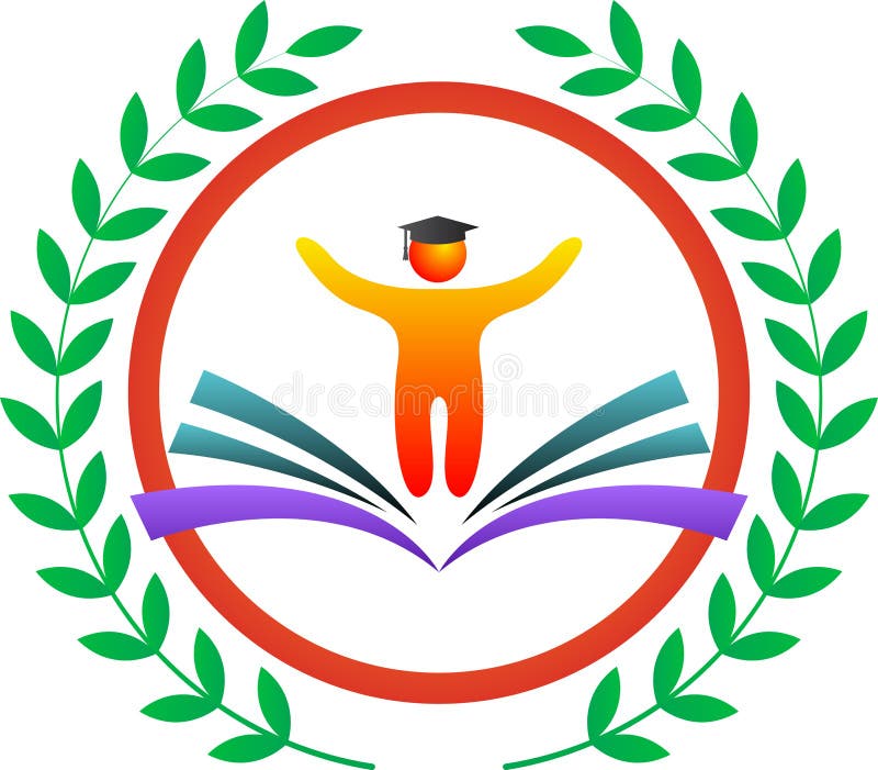 Education logo stock illustration
