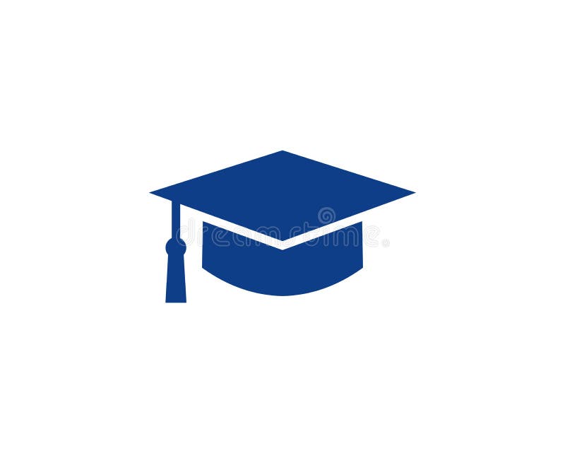 Education Symbol.Cap Icon. Simple Design Education Symbol. Stock