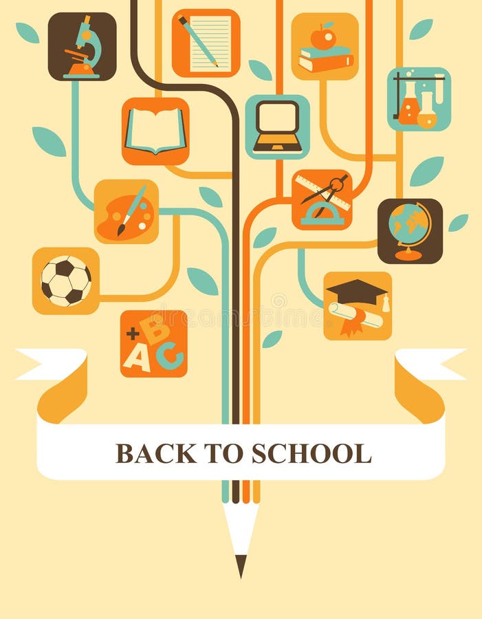 Education tree stock illustration Education tree stock illustration