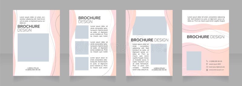 Educational courses for midwife blank brochure design stock illustration