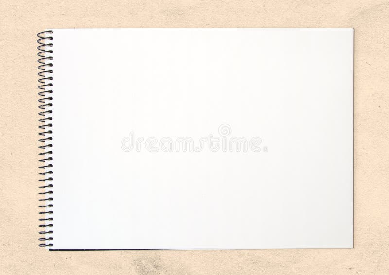 Educational drawing class  blank white sketch and memo book mock-up