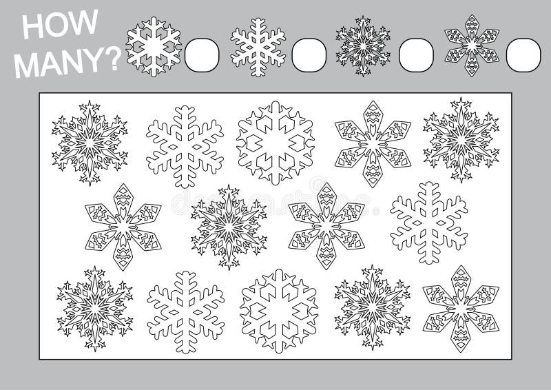 Educational game for children. Count how many objects royalty free illustration