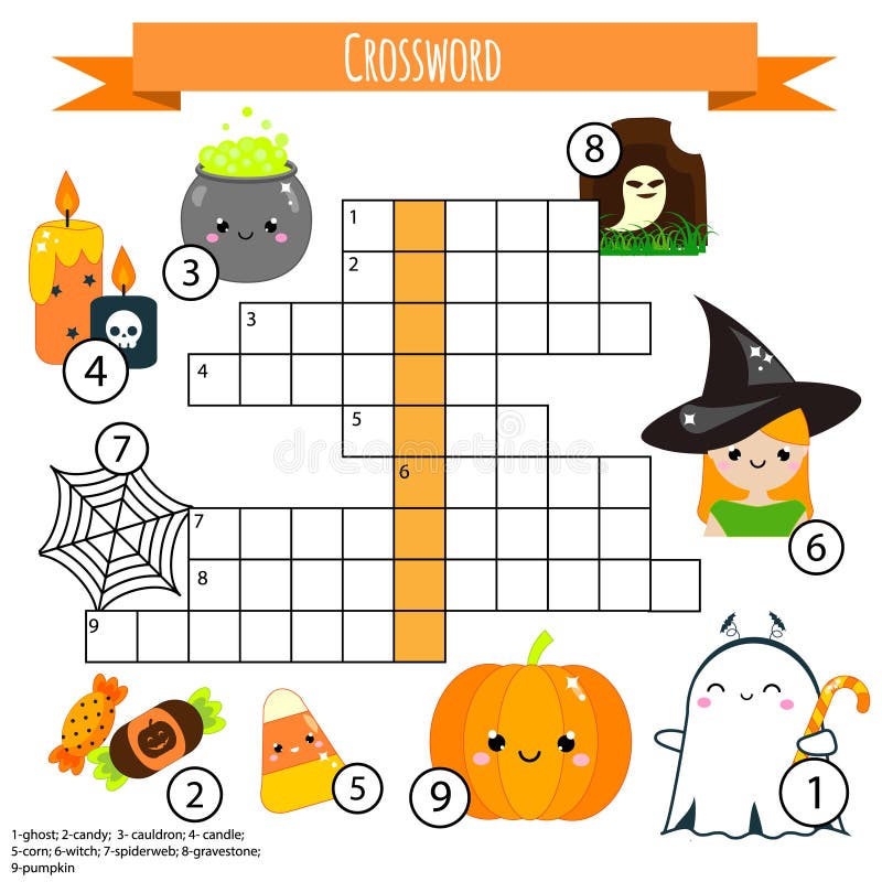 Halloween Crossword Stock Illustrations – 193 Halloween Crossword