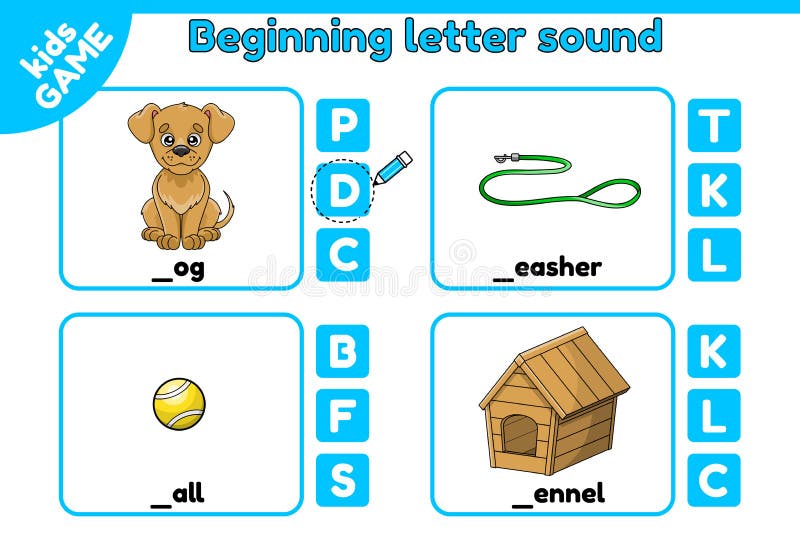 Letter B Clip Art Alphabet - Beginning Sound B - Vocabulary Words