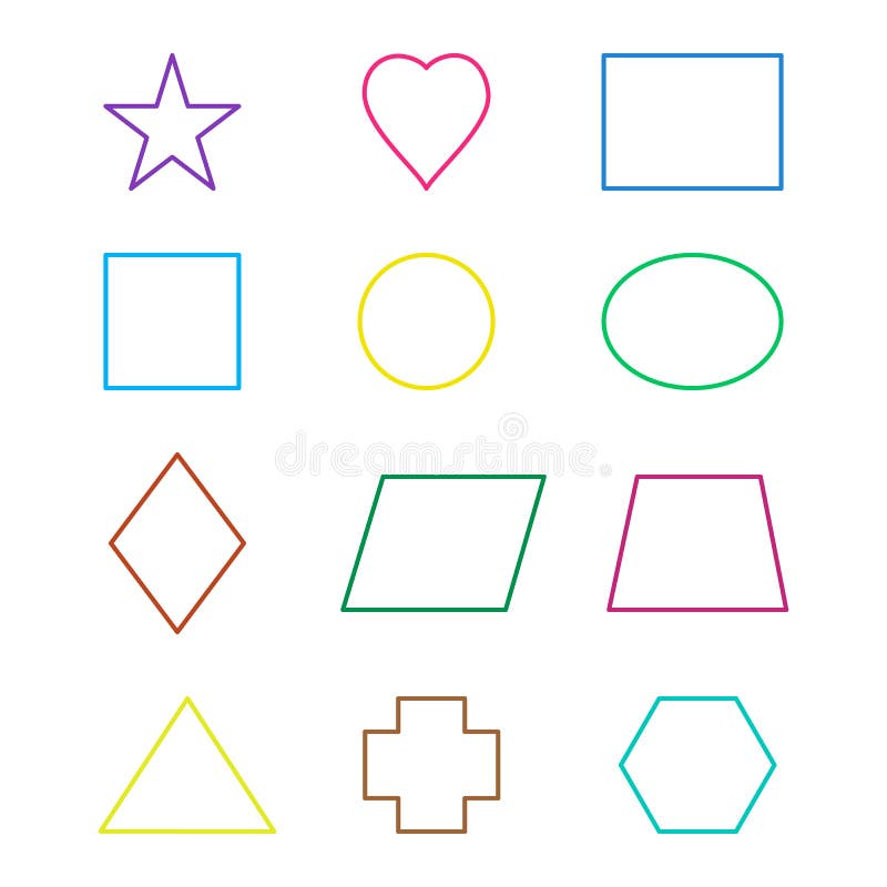 Geometric Shapes Primary School Stock Illustrations – 444