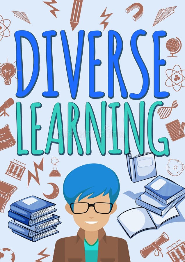 Educational Poster with Man and Text Stock Vector - Illustration of