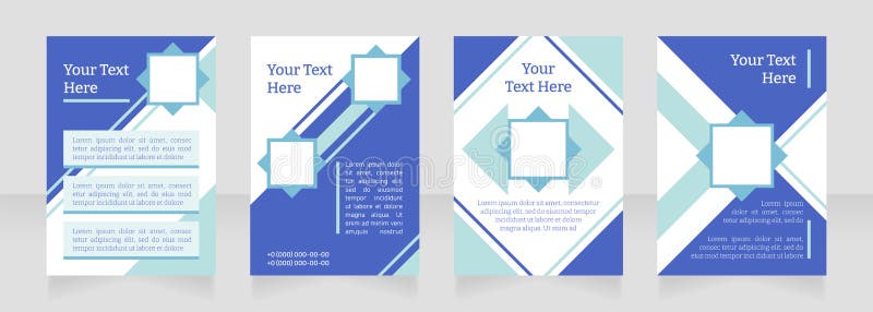 Educational program blank brochure layout design. Engaging students. Vertical poster template set with empty copy space for text. vector illustration