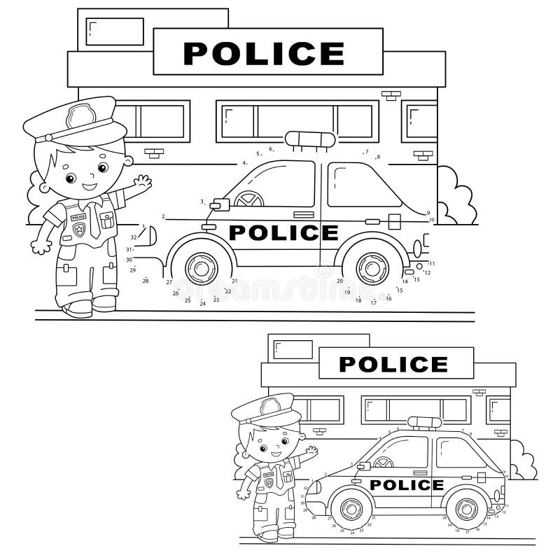 Police Coloring Page Stock Illustrations – 506 Police Coloring Page ...