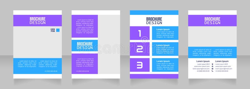 Educational seminar blank brochure design royalty free illustration
