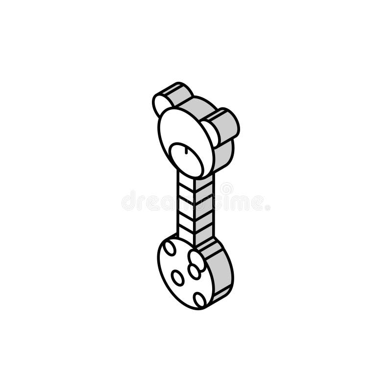Ilustrarea vectorului pictogramei izometrice a jucăriei educaționale stock illustration