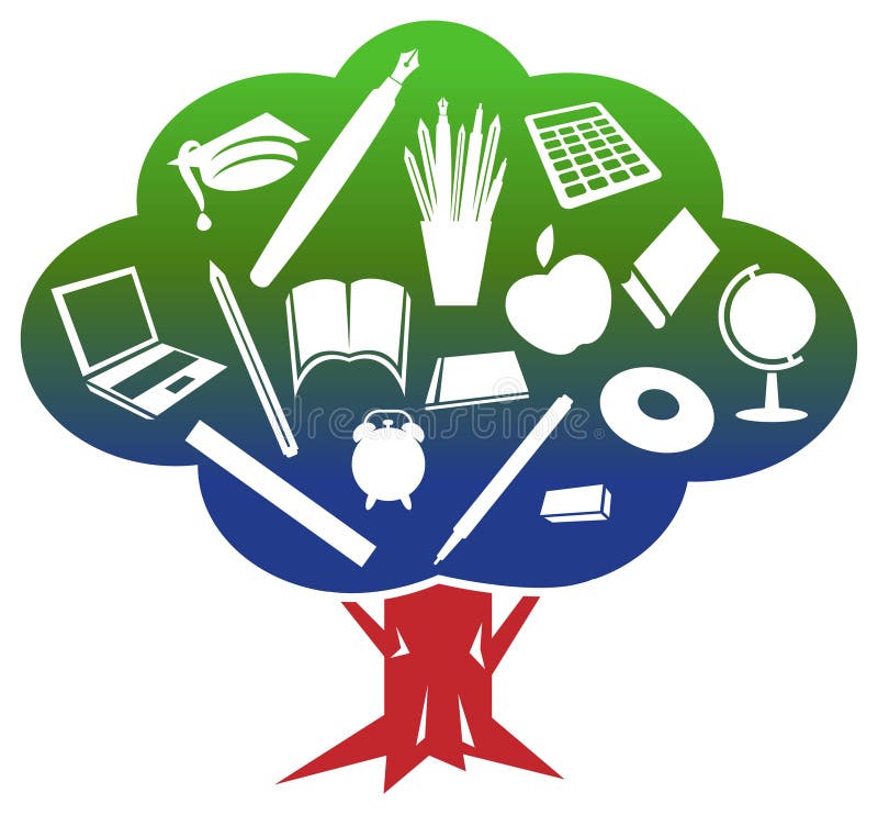 Educational tree vector illustration