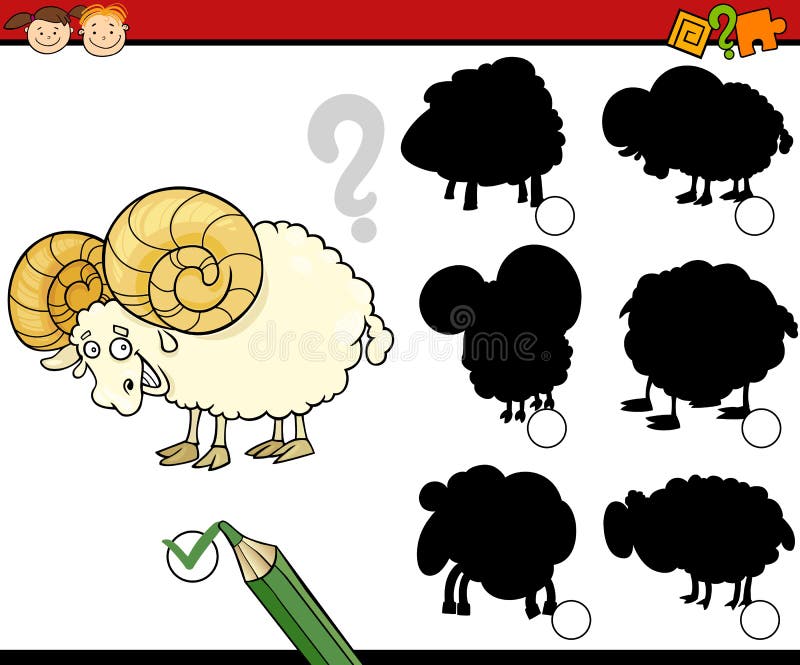 A educação sombreia desenhos animados do jogo ilustração stock A educação sombreia desenhos animados do jogo ilustração stock