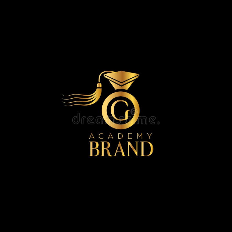 Edukaci nakrętka i listowy G wektoru logo royalty ilustracja