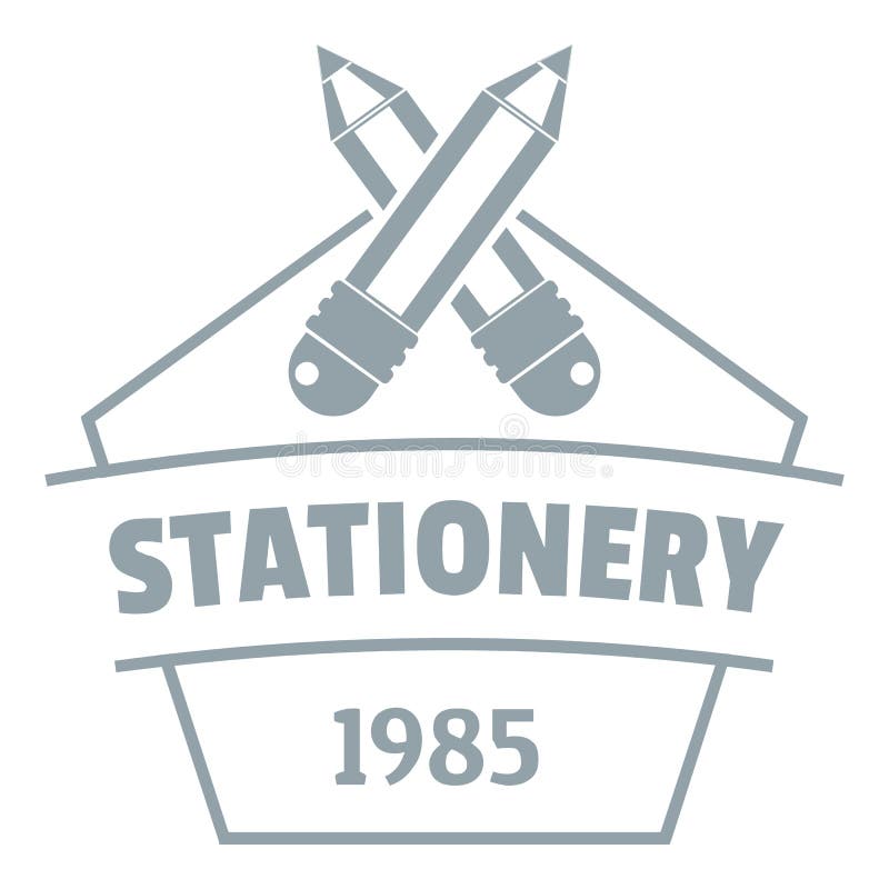 Edukacja materiały logo, prosty szarość styl ilustracji Edukacja materiały logo, prosty szarość styl ilustracji