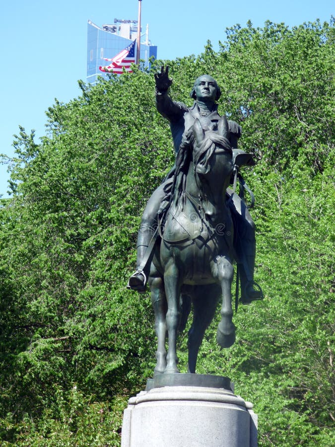 EE.UU. Nueva York Union Square Estatua de George Washington fotografía de archivo libre de regalías EE.UU. Nueva York Union Square Estatua de George Washington fotografía de archivo libre de regalías