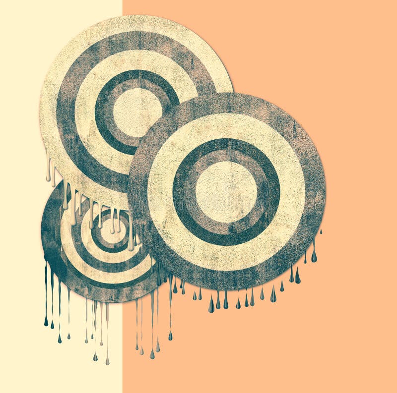 Een abstracte retro achtergrond vector illustratie