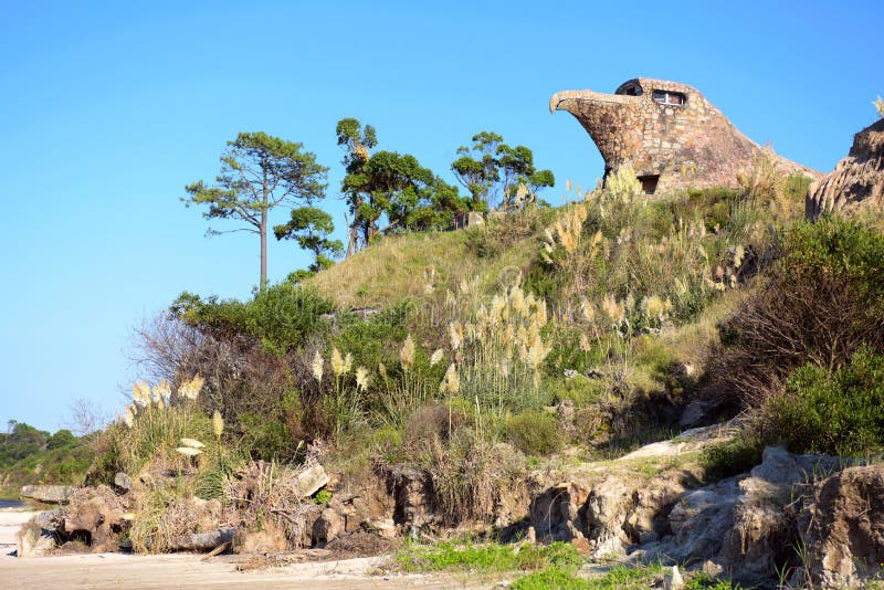 Een algemene mening van Gr Aguila Eagle, Atlantida, Uruguay royalty-vrije stock afbeeldingen Een algemene mening van Gr Aguila Eagle, Atlantida, Uruguay royalty-vrije stock afbeeldingen