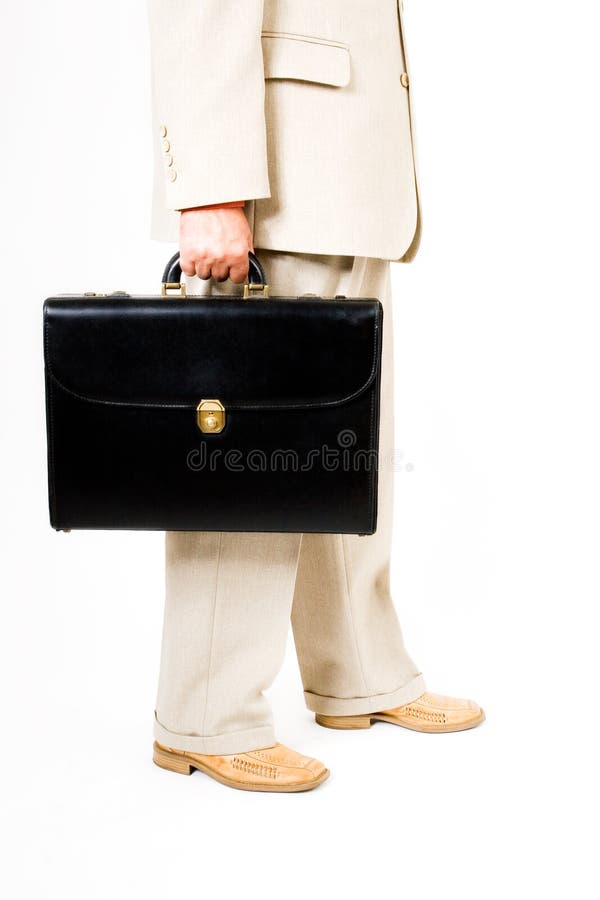 Een bedrijfsmens in een kostuum royalty-vrije stock fotografie Een bedrijfsmens in een kostuum royalty-vrije stock fotografie