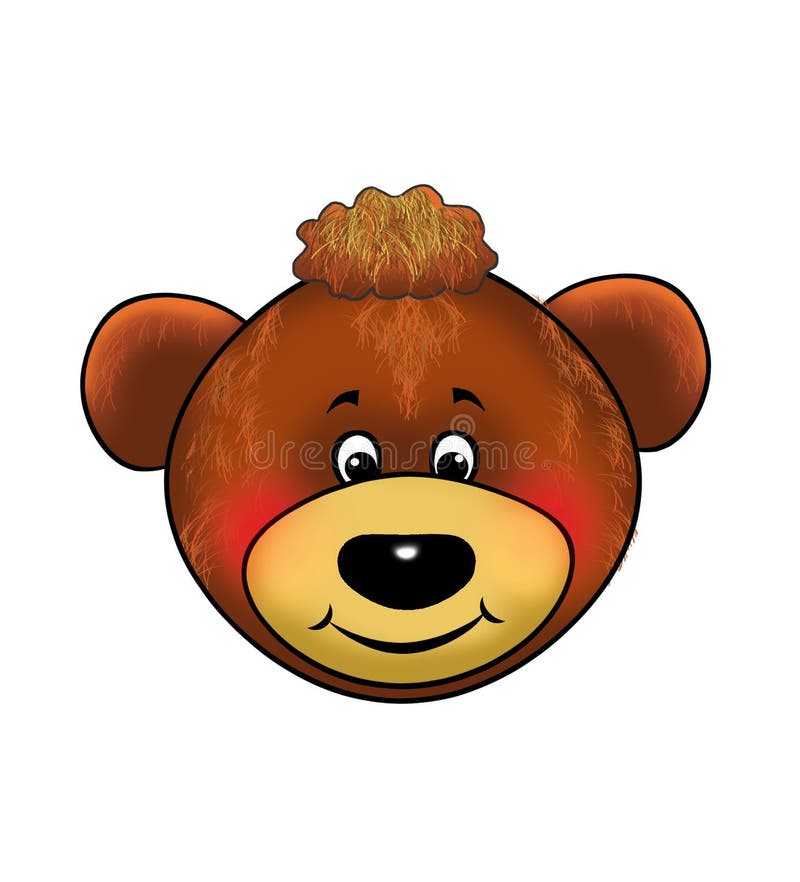 Een beer, teddybeer, Masker, Carnaval, de gebeurtenissen van kinderen, beeldverhaal stock illustratie Een beer, teddybeer, Masker, Carnaval, de gebeurtenissen van kinderen, beeldverhaal stock illustratie