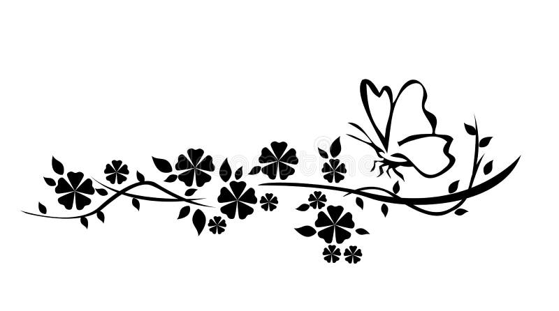 Een bloemenOntwerp royalty-vrije illustratie Een bloemenOntwerp royalty-vrije illustratie