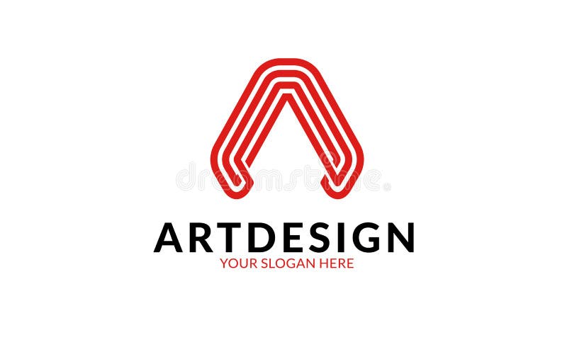 Een letterlogo-sjabloon royalty-vrije illustratie