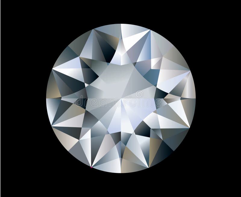 A Shiny bright diamond. Vector. A Shiny bright diamond. Vector