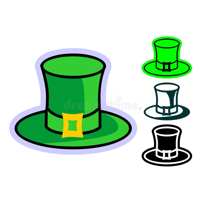 Een eenvoudig vlak beeldverhaalpictogram van groene Kabouterhoed vector illustratie Een eenvoudig vlak beeldverhaalpictogram van groene Kabouterhoed vector illustratie
