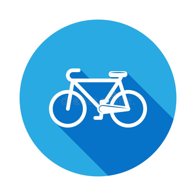 een fietspictogram met lange schaduw Element van sportpictogram voor mobiel concept en Web apps Isoleerde een fietspictogram kan royalty-vrije illustratie een fietspictogram met lange schaduw Element van sportpictogram voor mobiel concept en Web apps Isoleerde een fietspictogram kan royalty-vrije illustratie