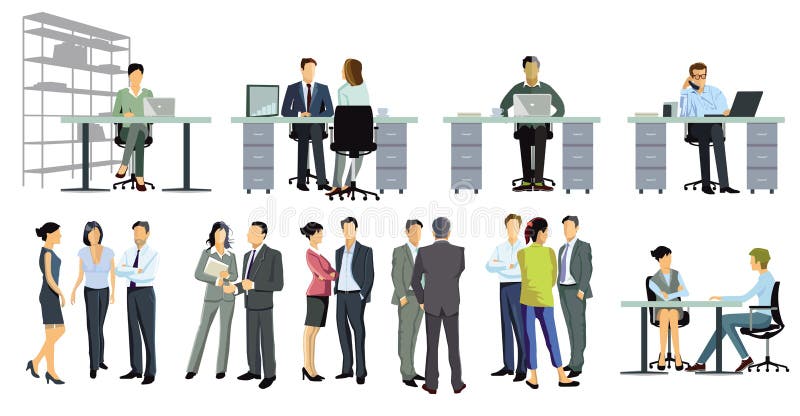 Een groep zakenmensen vector illustratie